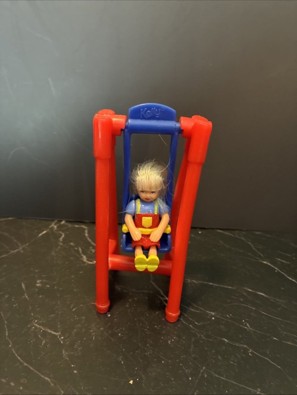 Barbie Kelly Doll Swing Set Playground Toy Mattel Mini Doll Chair Vintage Kids